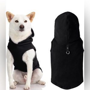 🐱🐶❄️🧥🐾Cold weather dog vest for every day with hood for small dogs XS Black